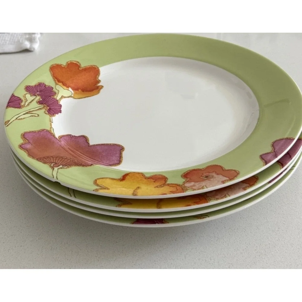 Lenox Floral Fusion Dinner Plates Stephanie Ryan Floral Design 11.5